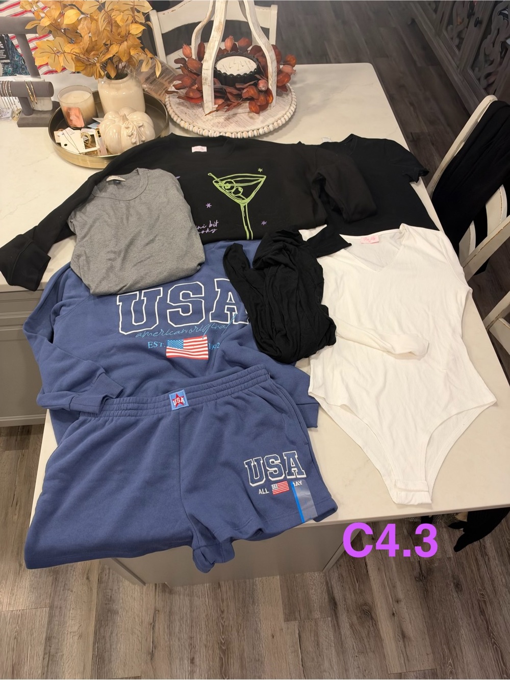 Pink Lily + other mixed brands, 6 tops and 1 shorts all XL good condition
